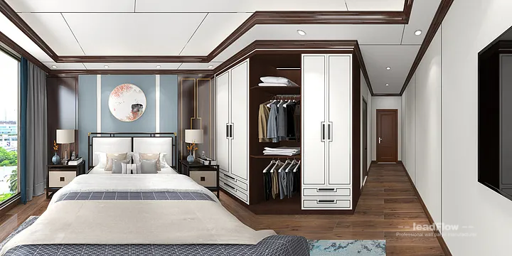 Contemporary Apartment Interior in Hangzhou using WPC Wall Panel in Hangzhou, China - photo 3