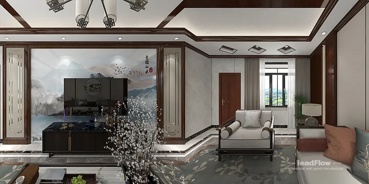 Contemporary Apartment Interior in Hangzhou using WPC Wall Panel in Hangzhou, China - photo 7