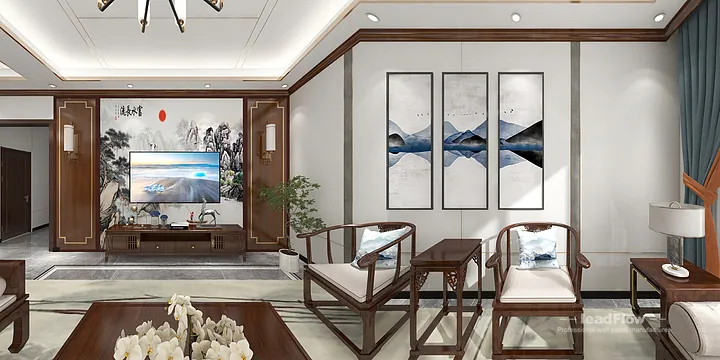 WPC Wall Panel Design Case: Mao's Hangzhou Apartment in Hangzhou, China