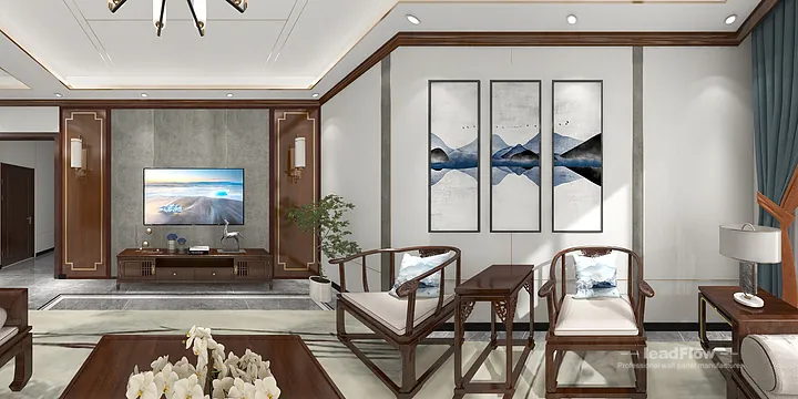 WPC Wall Panel Design Case: Mao's Hangzhou Apartment in Hangzhou, China - photo 8