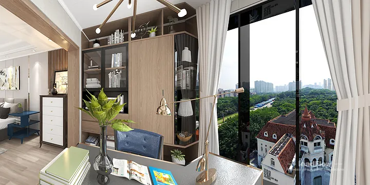 Elegant Apartment Interior in Hangzhou using WPC Interior Panel in Hangzhou, China - photo 2