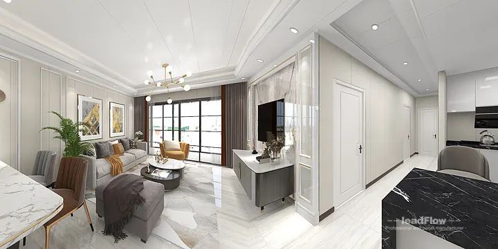 Elegant Apartment Interior in Hangzhou using WPC Interior Panel in Hangzhou, China - photo 4