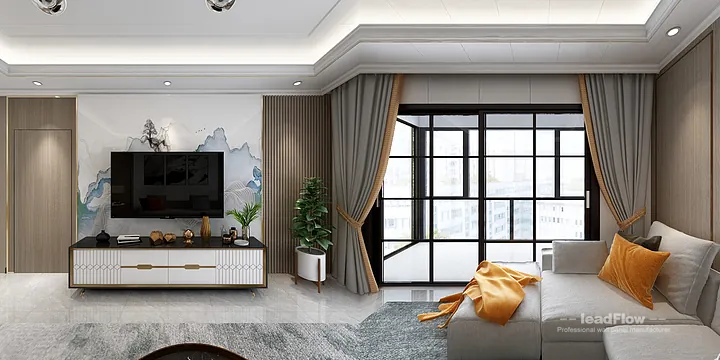 Hangzhou Apartment Wall Panel Design | WPC Wall Cladding Modern Interior in Hangzhou, China