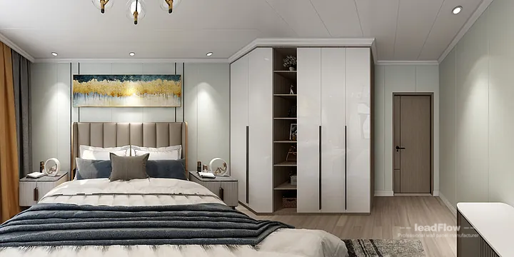 Hangzhou Apartment Wall Panel Design | WPC Wall Cladding Modern Interior in Hangzhou, China - photo 1