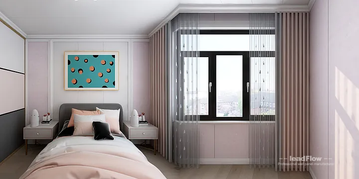 Hangzhou Apartment Wall Panel Design | WPC Wall Cladding Modern Interior in Hangzhou, China - photo 2