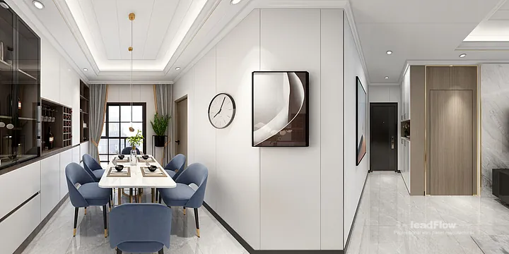 Hangzhou Apartment Wall Panel Design | WPC Wall Cladding Modern Interior in Hangzhou, China - photo 3