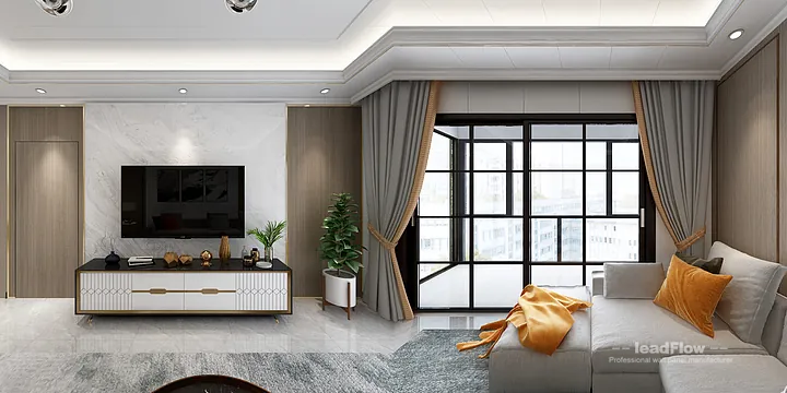 Hangzhou Apartment Wall Panel Design | WPC Wall Cladding Modern Interior in Hangzhou, China - photo 4