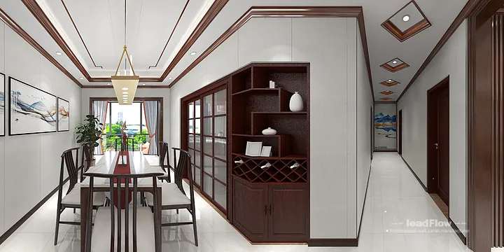 WPC Cladding Design for Hangzhou Apartment &mdash; Living-Dining Room Focus in Hangzhou, China - photo 7