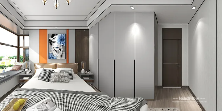 WPC Wall Cladding Design for Hangzhou Apartment &mdash; Living-Dining Room Focus in Hangzhou, China - photo 2