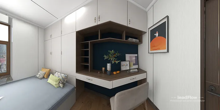 WPC Wall Cladding Design for Hangzhou Apartment &mdash; Living-Dining Room Focus in Hangzhou, China - photo 7