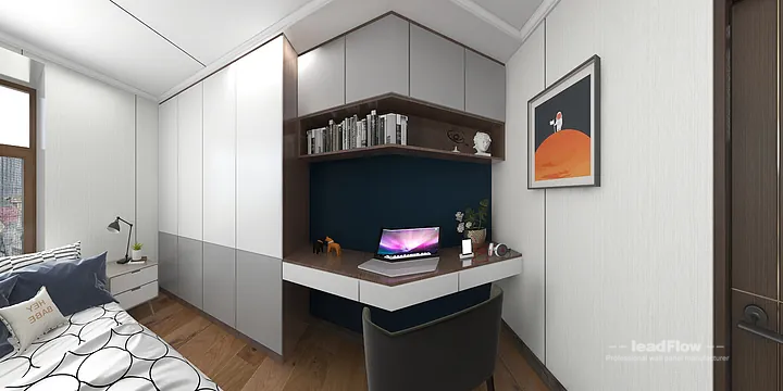 WPC Wall Cladding Design for Hangzhou Apartment &mdash; Living-Dining Room Focus in Hangzhou, China - photo 8