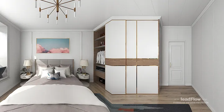 Hangzhou Apartment Renovation with WPC Wall Panel | Living-Dining Room Idea in Hangzhou, China - photo 1