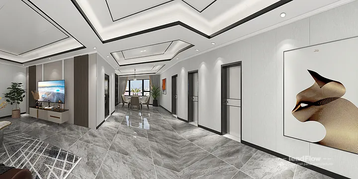 WPC Wall Panel Apartment Inspiration in Hangzhou &mdash; Modern Design in Hangzhou, China - photo 2