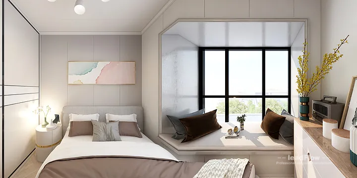 WPC Wall Cladding Project: Hangzhou Apartment with guest bedroom in Hangzhou, China - photo 3