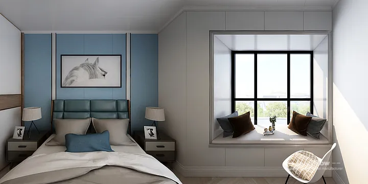 WPC Wall Cladding Project: Hangzhou Apartment with guest bedroom in Hangzhou, China - photo 5