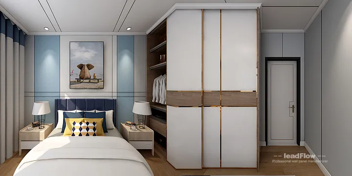 WPC Wall Cladding Transformation: Hangzhou Apartment with Master Bedroom Walls in Hangzhou, China - photo 2