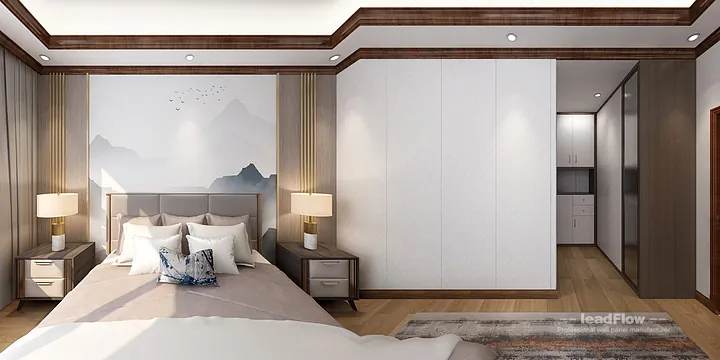 WPC Cladding Transformation: Hangzhou Apartment with Master Bedroom Walls in Hangzhou, China - photo 1