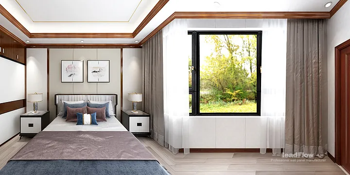 WPC Cladding Transformation: Hangzhou Apartment with Master Bedroom Walls in Hangzhou, China - photo 2