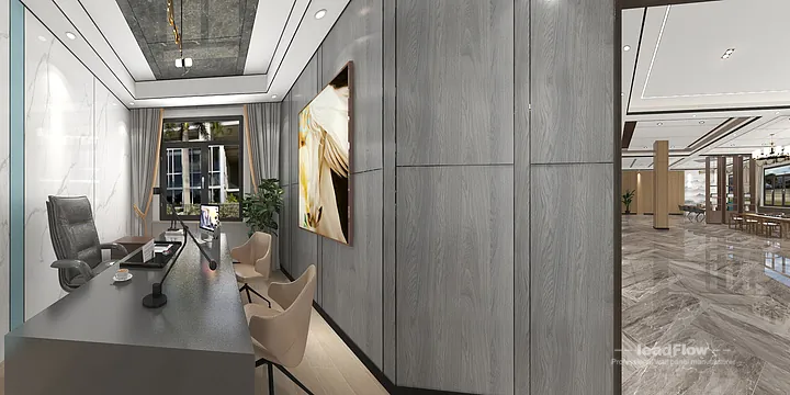 Elegant Commercial Space in Hangzhou Featuring WPC Wall Panel in Hangzhou, China - photo 11