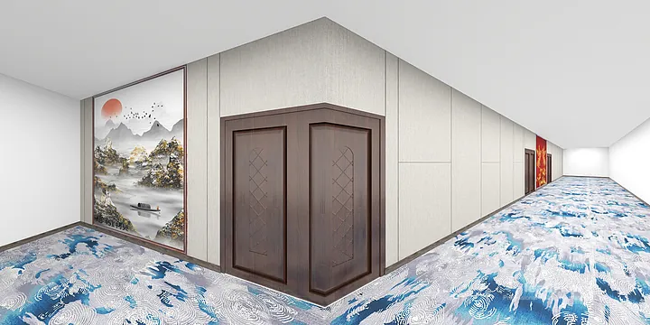 WPC Wall Cladding Commercial Space Inspiration in Nanchang &mdash; Warm Design in Donghu District, Nanchang, China - photo 7