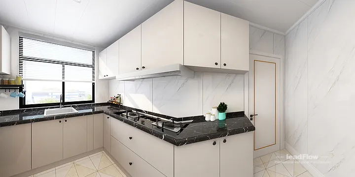 WPC Cladding Transformation: Hangzhou Apartment with Kitchen Walls in Hangzhou, China - photo 3