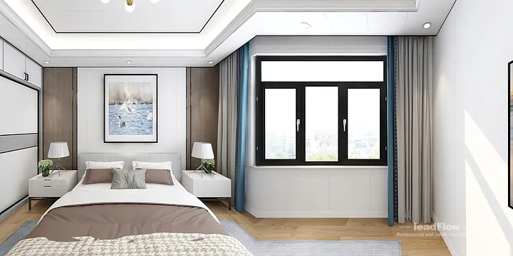 Cai's Hangzhou Apartment with WPC Wall Panel &mdash; Modern in Hangzhou, China - photo 1