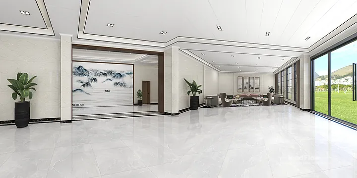 Hangzhou Interior Project Interior with WPC Cladding &mdash; Wood Grain Accent in Hangzhou, China - photo 1