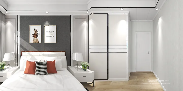 Hangzhou Apartment Featuring WPC Wall Cladding | guest bedroom Walls in Hangzhou, China - photo 2