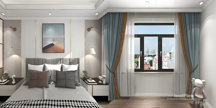 Hangzhou Apartment Featuring WPC Wall Cladding | guest bedroom Walls in Hangzhou, China - photo 4