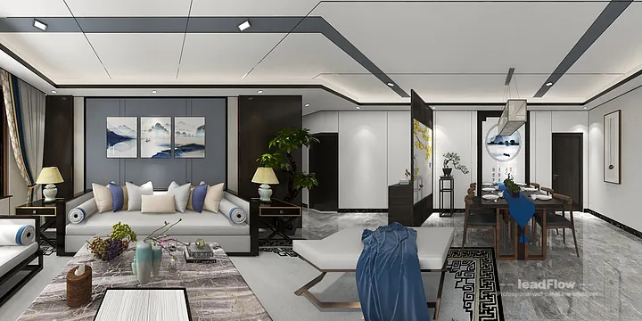 WPC Wall Cladding Apartment Case Study in Hangzhou | Elegant Bedroom 2 in Hangzhou, China