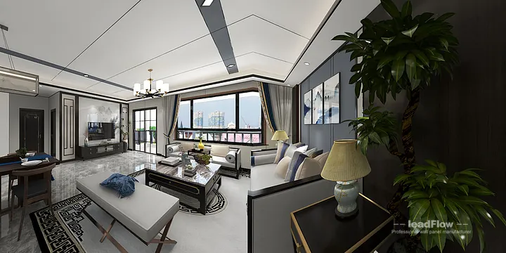 WPC Wall Cladding Apartment Case Study in Hangzhou | Elegant Bedroom 2 in Hangzhou, China - photo 4