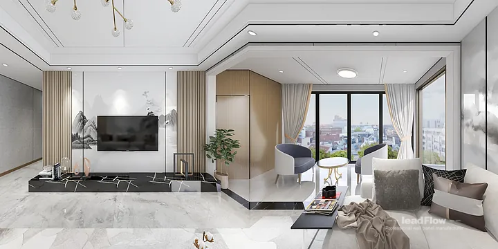 WPC Wall Cladding Design Case: Deng's Hangzhou Apartment in Hangzhou, China - photo 21