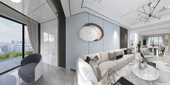 WPC Wall Cladding Design Case: Deng's Hangzhou Apartment in Hangzhou, China - photo 27