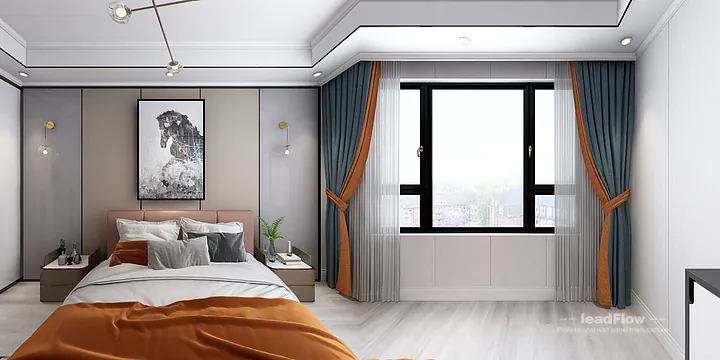 Hangzhou Apartment Interior with WPC Cladding &mdash; Living-Dining Room Accent in Hangzhou, China - photo 1