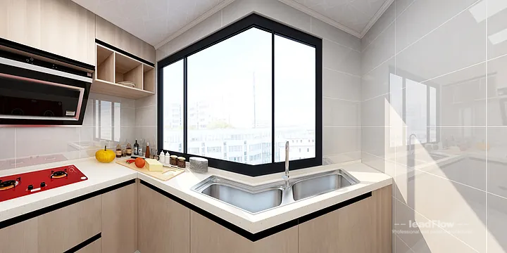 Hangzhou Apartment Interior with WPC Cladding &mdash; Living-Dining Room Accent in Hangzhou, China - photo 4