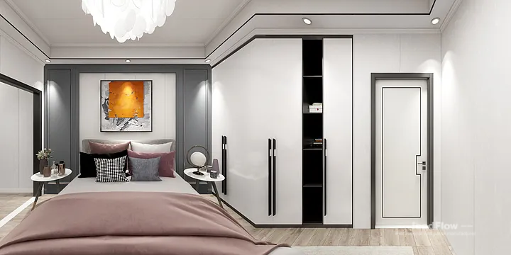 Hangzhou Apartment Interior with WPC Cladding &mdash; Living-Dining Room Accent in Hangzhou, China - photo 9