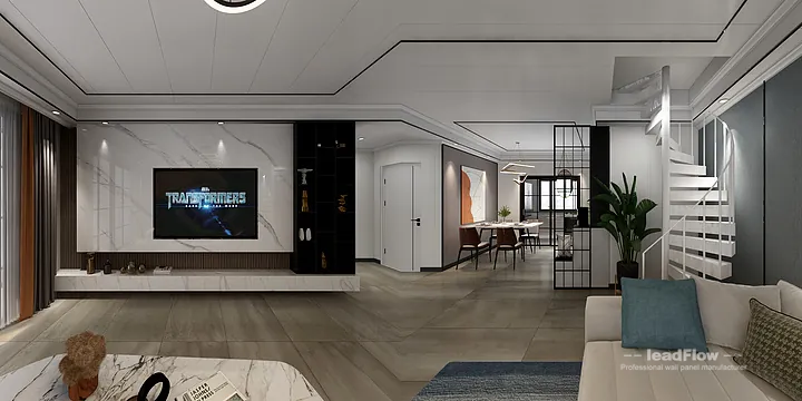 WPC Wall Panel Apartment Design in Hangzhou | Elegant Interior in Hangzhou, China - photo 5