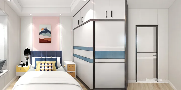 WPC Wall Cladding Apartment Case Study in Hangzhou | Warm Bedroom 2 in Hangzhou, China - photo 10