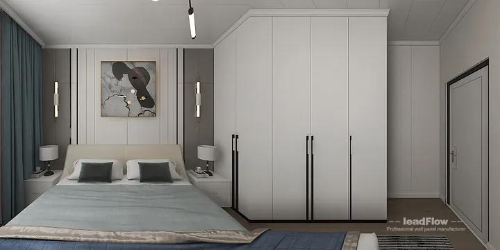 Hangzhou Apartment Wall Panel Design | WPC Wall Panel Modern Interior in Hangzhou, China - photo 4