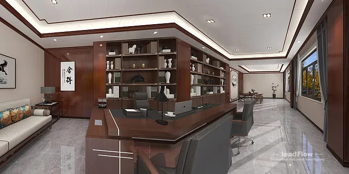 Hangzhou Apartment with WPC Cladding &mdash; reception lounge Feature in Hangzhou, China - photo 4
