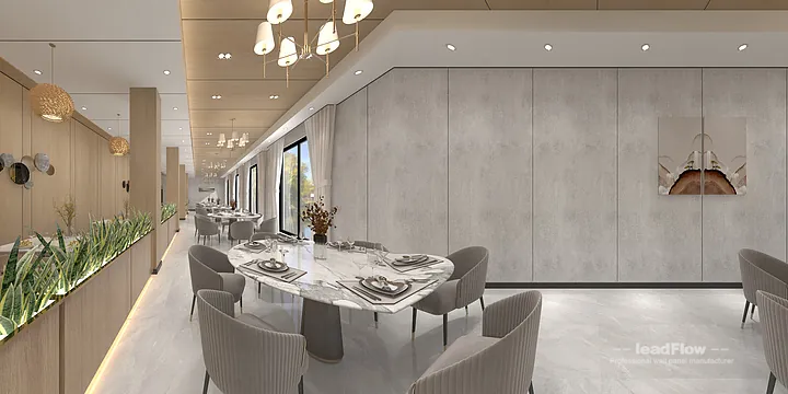 Hangzhou Hotel Wall Panel Design | WPC Wall Cladding Contemporary Interior in Hangzhou, China - photo 4