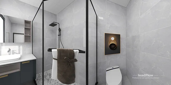 Hangzhou Apartment Interior with WPC Cladding &mdash; Secondary Bedroom Accent in Shangcheng District, Hangzhou, China - photo 4
