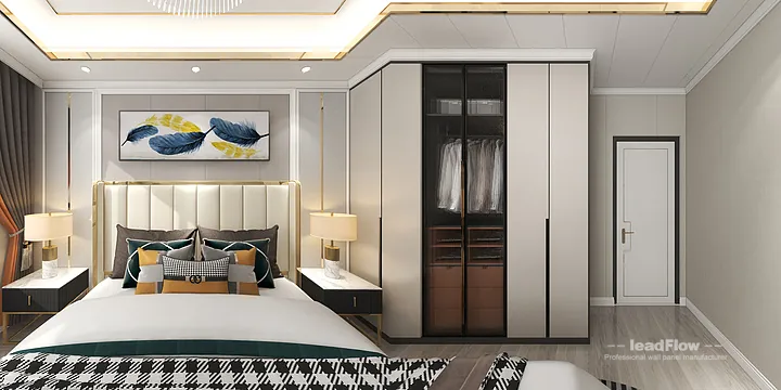 WPC Wall Cladding Apartment Case Study in Hangzhou | Stylish Secondary Bedroom in Hangzhou, China - photo 1