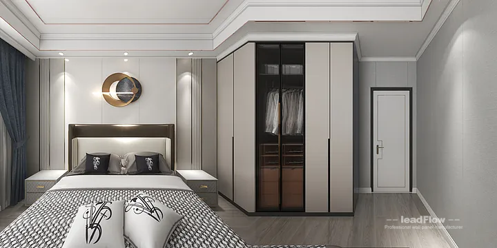 WPC Wall Cladding Apartment Case Study in Hangzhou | Stylish Secondary Bedroom in Hangzhou, China - photo 2
