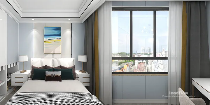 WPC Wall Cladding Apartment Case Study in Hangzhou | Stylish Secondary Bedroom in Hangzhou, China - photo 5