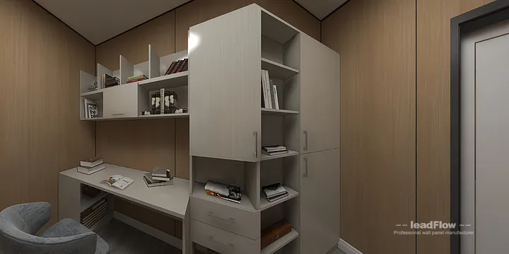 Hangzhou Apartment Featuring WPC Wall Cladding | Study Walls in Hangzhou, China - photo 6