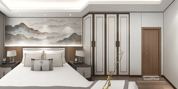 Hangzhou Apartment Wall Panel Design | WPC Cladding Contemporary Interior in Hangzhou, China - photo 2