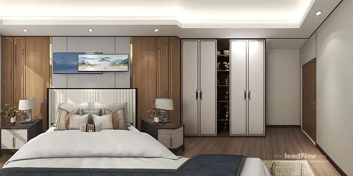 Hangzhou Apartment Wall Panel Design | WPC Cladding Contemporary Interior in Hangzhou, China - photo 3