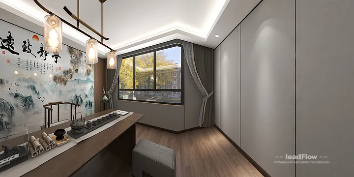 Hangzhou Apartment Wall Panel Design | WPC Cladding Contemporary Interior in Hangzhou, China - photo 5