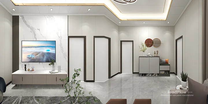Hangzhou Apartment with WPC Wall Cladding &mdash; Secondary Bedroom Feature in Hangzhou, China